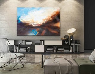 Contemporary Wall Art - Abstract Painting on Canvas, Original Oversize Painting, Extra Large Wall Art LaS139,house interior