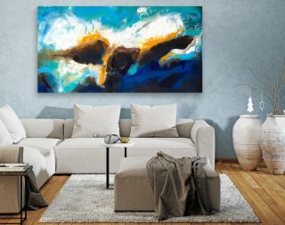 Abstract Canvas Art - Large Painting on Canvas, Contemporary Wall Art, Original Oversize Painting LAS119,living room interior