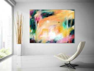 Extra Large Painting on Canvas, Original Abstract Art,Contemporary Abstract Paintings, Large Paintings on Canvas, UNSTRETCHED PaS115,huge canvas art