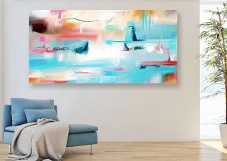 Original Art Abstract Painting,Extra Large Wall Art on Canvas, Hand painted Contemporary Abstract Art, Painting on Canvas, Modern Art PaS111,small house interior design living room