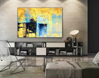 Abstract Canvas Art - Large Painting on Canvas, Contemporary Wall Art, Original Oversize Painting LaS564,amber lewis interiors