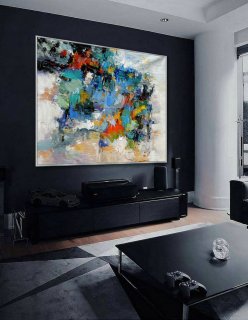 Contemporary abstract wall Art Hand painted Modern painting Super Large Oversize Acrylic Canvas Art 60x80" / 150x200cm,modern gothic artists