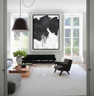 Extra Large Painting On Canvas, Textured Painting Canvas Art, Black And White Original Art Handmade.,lion abstract art