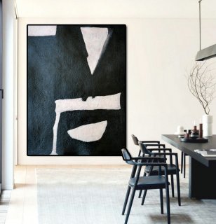 Black And Pink Painting Minimalist Art, Large Canvas Art. Modern Art Geometric Art.,unique abstract art