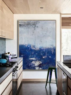 Large Original Abstract Art Painting,Abstract Painting On Canvas,Large Abstract Deep Blue Painting,Abstract Art,Large Wall Canvas Painting,abstract woman body