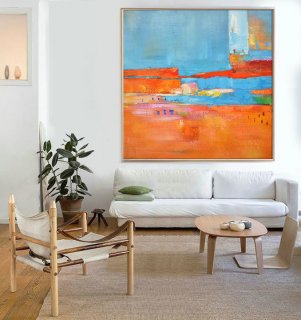Hand Made Abstract Art, Acrylic Painting Large Canvas Art, Living Room Wall Art.t - By Biao,modern art contemporary art