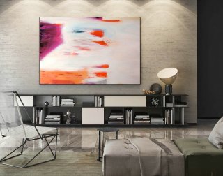 Abstract Canvas Art - Large Painting on Canvas, Contemporary Wall Art, Original Oversize Painting LaS211,good interior