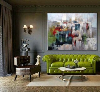 Colorful abstract wall Art Hand painted Modern painting Super Large Oversize Acrylic Canvas Art Office Wall Art,abstract figurative painting in acrylics
