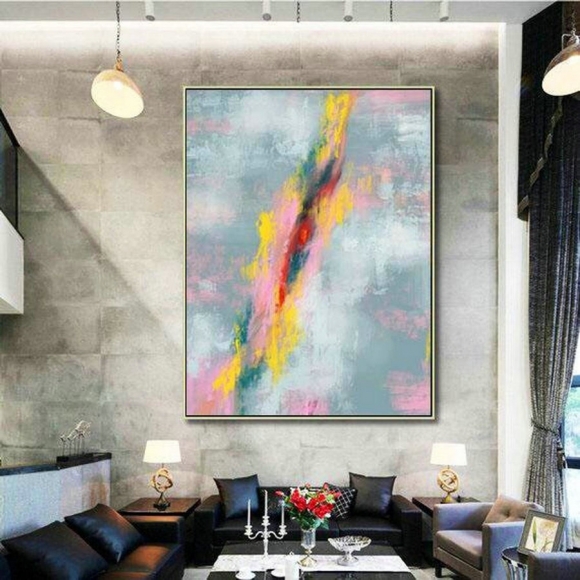 Abstract Canvas Art - Large Painting on Canvas, Contemporary Wall Art, Original Oversize Painting MaS001,museum of modern art paintings