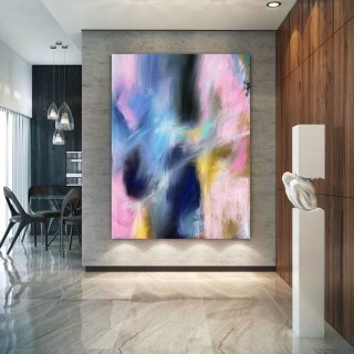Extra Large Wall Art Palette Knife Artwork Original Painting,Painting on Canvas Modern Wall Decor Contemporary Art, Abstract Painting Pac262,moma rockefeller