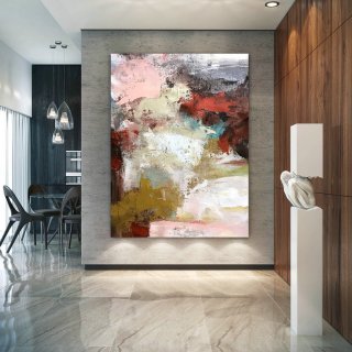 Large Modern Wall Art Painting,Large Abstract wall art,unique painting art,large abstract art,canvas wall art DIc058,abstract lady