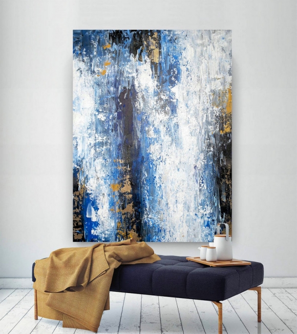 Large Abstract Painting,Modern abstract painting,square painting ...